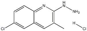 6-Chloro-2-hydrazino-3-methylquinoline hydrochloride Struktur