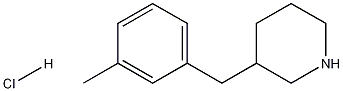 3-(3-Methyl-benzyl)-piperidine hydrochloride 化学構造式