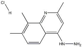 4-Hydrazino-2,7,8-trimethylquinoline hydrochloride Struktur
