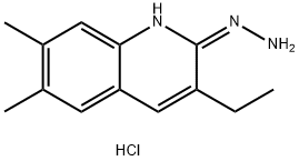 6,7-Dimethyl-3-ethyl-2-hydrazinoquinoline hydrochloride Struktur