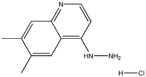 6,7-Dimethyl-4-hydrazinoquinoline hydrochloride Struktur