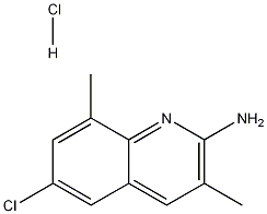 2-Amino-6-chloro-3,8-dimethylquinoline hydrochloride 结构式