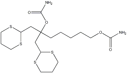 bis((1,3-dithian-2-yl)methyl) hexane-1,6-diyldicarbamate Struktur