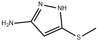 3-(Methylthio)-1H-pyrazol-5-amine Struktur