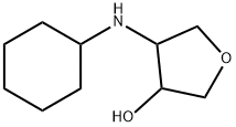 cis-4-(cyclohexylamino)tetrahydrofuran-3-ol Struktur