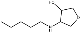 4-(pentylamino)tetrahydrofuran-3-ol Struktur