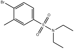 4-溴-N,N-二乙基-3-甲基苯磺酰胺 结构式