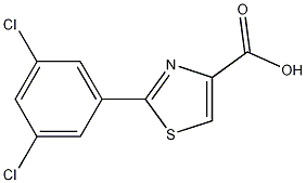 2-(3,5-Dichlorophenyl)thiazole-4-carboxylic acid, 1178420-52-4, 结构式