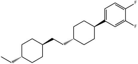 1 2-DIFLUORO-4-(4-(2-(4-ETHYLCYCLOHEXYL)ETHYL)CYCLOHEXYL)BENZENE, 117923-19-0, 结构式