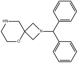 2-benzhydryl-5-oxa-2,8-diazaspiro[3.5]nonane Struktur