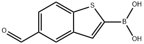 5-Formylbenzo[b]thiophen-2-ylboronic acid Struktur