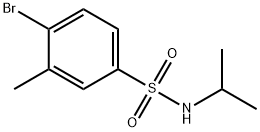 4-溴-3-甲基-N-(1-甲基乙基)苯磺酰胺 结构式