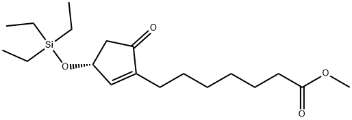 (3R)-5-氧代-3-[(三乙基硅烷基)氧基]-1-环戊烯-1-庚酸甲酯(中间...),118456-54-5,结构式