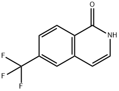 1-羟基6-三氟甲基异喹啉,1184916-59-3,结构式