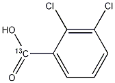 2,3-Dichlorobenzoic Acid-13C 化学構造式