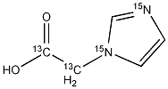 Imidazol-1-yl-acetic Acid-15N2,13C2 Structure