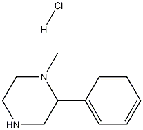 1-Methyl-2-phenyl-piperazinehydrochloride 化学構造式