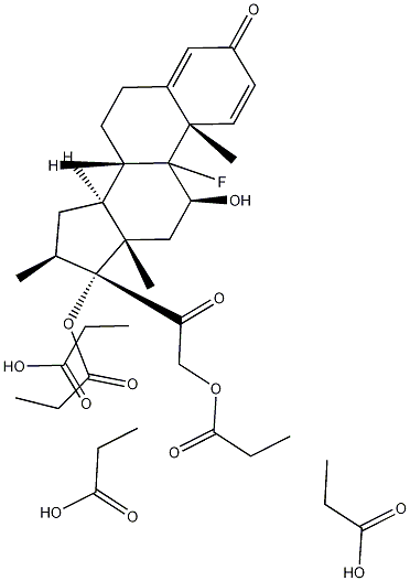 倍他米松三丙酸酯, 1186048-33-8, 结构式