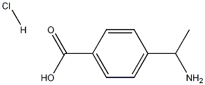 4-(1-AMINO-ETHYL)-BENZOIC ACID HYDROCHLORIDE Structure