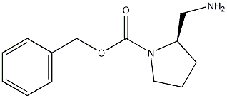 (R)-苄基-2-(氨甲基)吡咯烷-1-羧酸盐 结构式