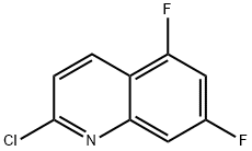 2-chloro-5,7-difluoroquinoline Struktur