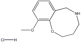 3,4,5,6-Tetrahydro-10-methoxy-2H-1,5-benzoxazocinehydrochloride Struktur