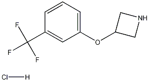 3-[3-(三氟甲基)苯氧基]氮杂环丁烷盐酸盐 结构式