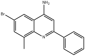 4-Amino-6-bromo-8-methyl-2-phenylquinoline 结构式