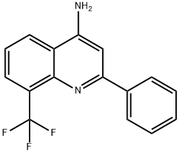 4-Amino-2-phenyl-8-trifluoromethylquinoline 结构式