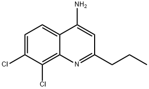 4-Amino-7,8-dichloro-2-propylquinoline 结构式