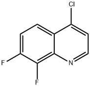 4-Chloro-7,8-difluoroquinoline Struktur
