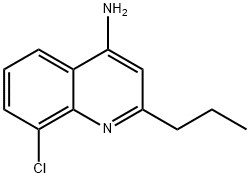 4-Amino-8-chloro-2-propylquinoline 结构式