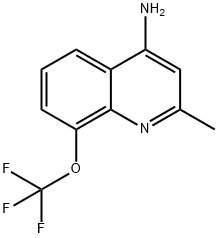 4-Amino-2-methyl-8-trifluoromethoxyquinoline 结构式
