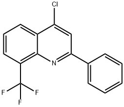4-Chloro-2-phenyl-8-trifluoromethylquinoline 结构式