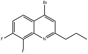 4-Bromo-7,8-difluoro-2-propylquinoline Struktur