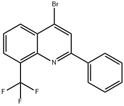 4-Bromo-2-phenyl-8-trifluoromethylquinoline 结构式