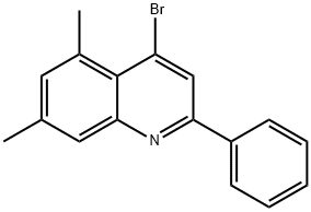 4-Bromo-5,7-dimethyl-2-phenylquinoline 化学構造式
