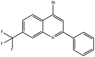 4-Bromo-2-phenyl-7-trifluoromethylquinoline Struktur