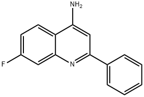 4-Amino-7-fluoro-2-phenylquinoline Struktur
