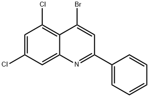 4-Bromo-5,7-dichloro-2-phenylquinoline Struktur