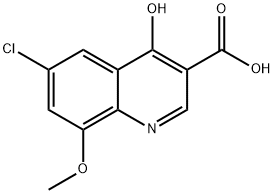 6-Chloro-4-hydroxy-8-methoxyquinoline-3-carboxylic acid|