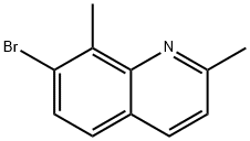 7-Bromo-2,8-dimethylquinoline 化学構造式