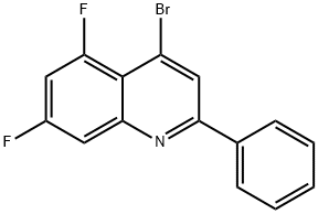 4-Bromo-5,7-difluoro-2-phenylquinoline 结构式