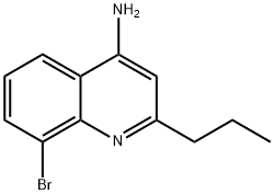 4-Amino-8-bromo-2-propylquinoline,1189106-36-2,结构式