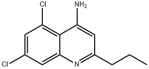 4-Amino-5,7-dichloro-2-propylquinoline 结构式