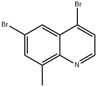 4,6-Dibromo-8-methylquinoline Struktur
