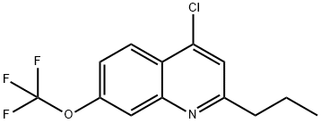 4-Chloro-2-propyl-7-trifluoromethoxyquinoline Struktur