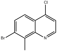 7-BROMO-4-CHLORO-8-METHYLQUINOLINE 结构式