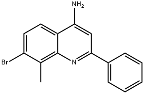 4-Amino-7-bromo-8-methyl-2-phenylquinoline Struktur