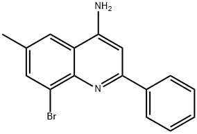 4-Amino-8-bromo-6-methyl-2-phenylquinoline Structure